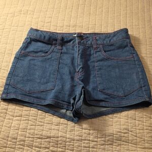 Heritage 1981 Blue Denim High-Rise Jean Shorts